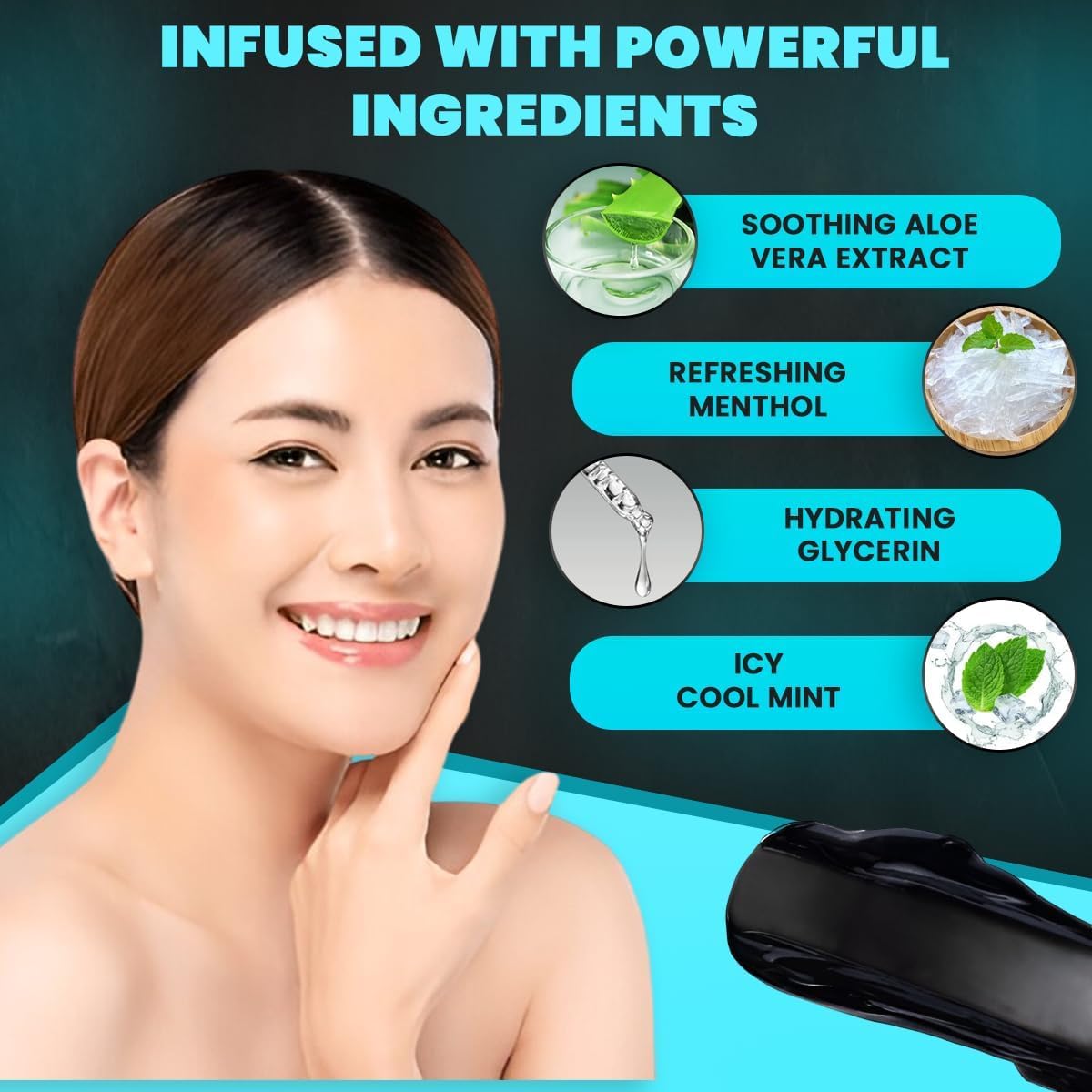 Yana Activated Charcoal Face Wash for Men & Women - Instant Glow, Deep Cleansing for All Skin Types - Best Purifying & Brightening Face Wash - Lightening Dark Spots & Blackheads
